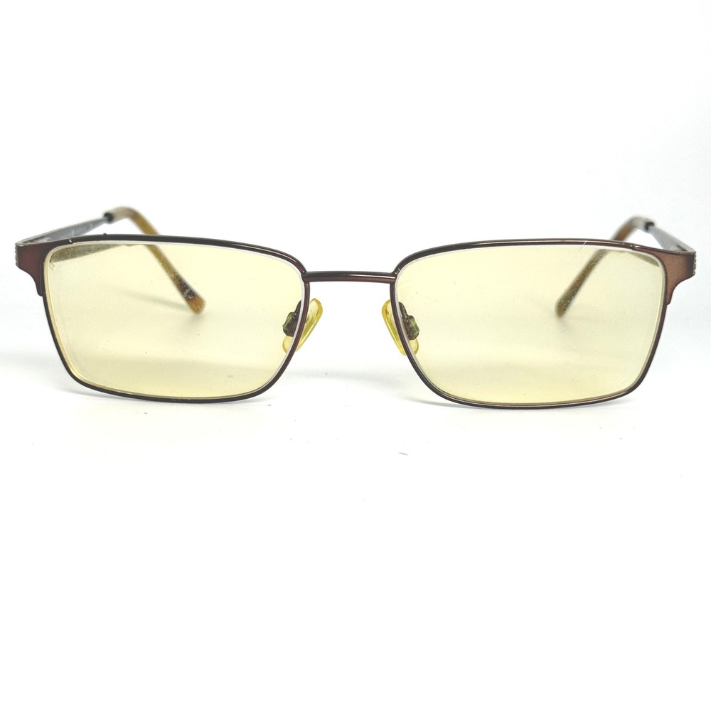 Joseph Abboud Ja4068 Brown Rectangular Eyeglasses… - image 1